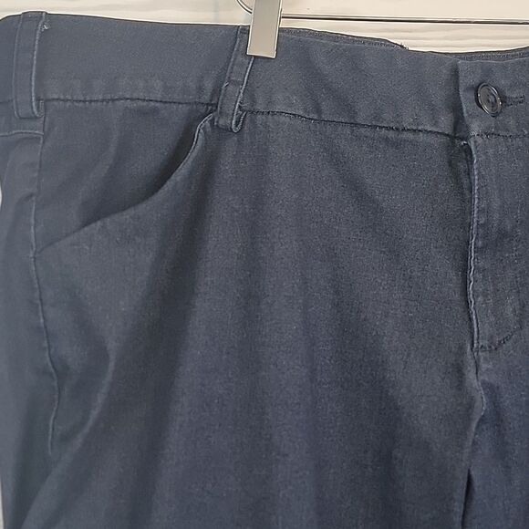 Lee Modern Series Curvy Fit Navy Casual Pants Womens Plus Size 22S - Picture 5 of 14